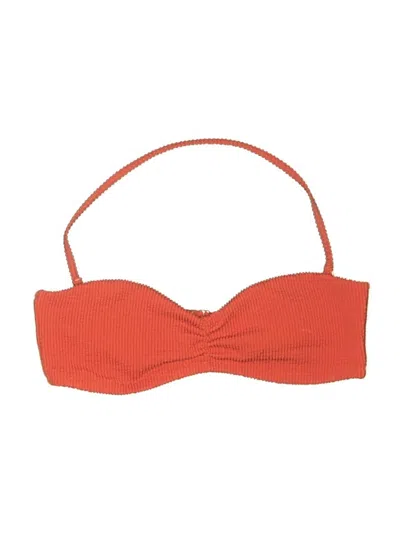 Pre-owned Re:named Swimsuit Top Orange Polka Dots Pattern Swimwear