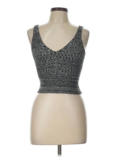 Pre-owned Re:named Tank Top Silver V-neck Tops