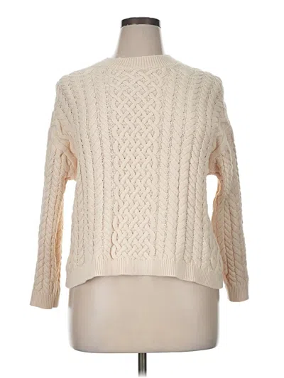 Pre-owned Re:named Turtleneck Sweater In White