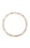 Renato Cipullo 18k Tri-color Gold Fiamma Chain Necklace