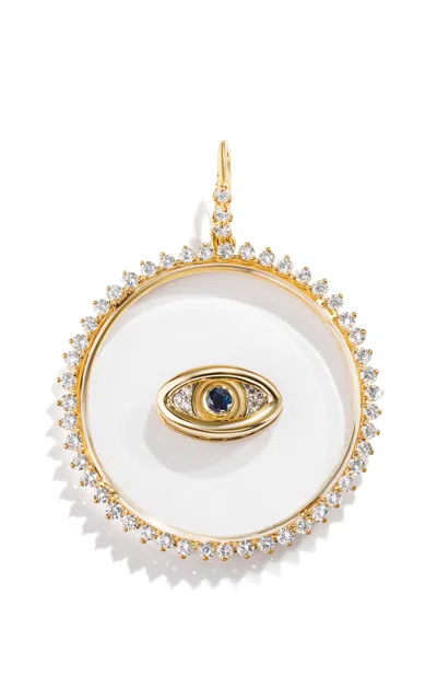 Renato Cipullo 18k Yellow Gold Floating Occhio Pendant