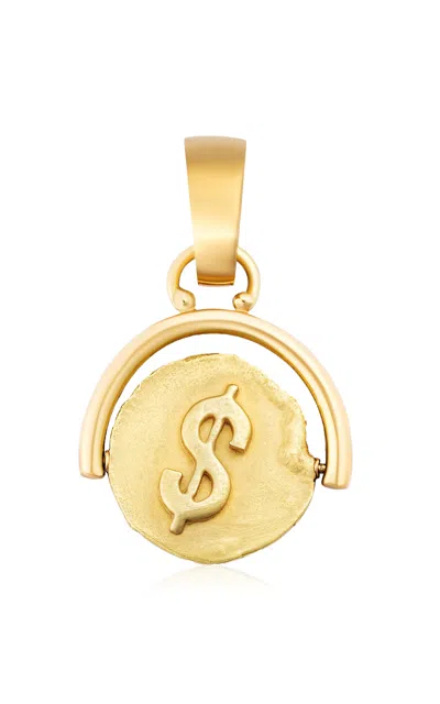 Renato Cipullo 18k Yellow Gold Fortuna Reversible Pendant In Gold