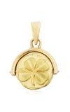 Renato Cipullo 18k Yellow Gold Luck Fortuna Reversible Pendant