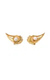 Renato Cipullo 18k Yellow Gold Ostriche Earrings