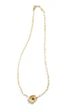 Renato Cipullo 18k Yellow Gold Sapphire Anemone Necklace