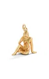 Renato Cipullo 18k Yellow Gold Virgo Sculpture Pendant