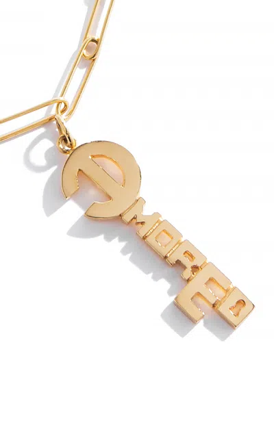 Renato Cipullo Amore 18k Yellow Gold Key Pendant In Gold