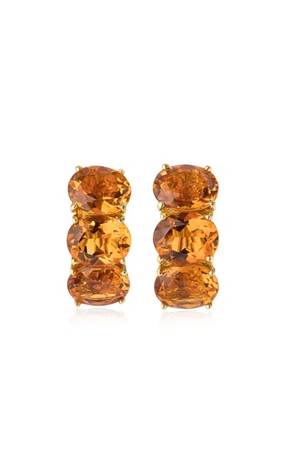 Renato Cipullo Citrine Beam Earrings In Orange