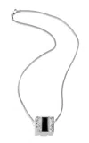 Renato Cipullo Figura 18k White Gold Onyx Necklace In Black