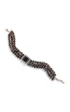 Renato Cipullo Figura 18k Yellow Gold Topaz Choker Necklace In Brown