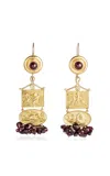 Renato Cipullo Garnet Tesoro Earrings In Gold