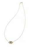Renato Cipullo Occhio 18k Yellow Gold Diamond; Sapphire Necklace