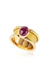 Renato Cipullo Ruby Claudia Ring In Gold