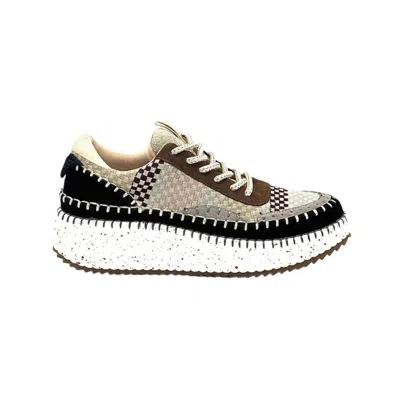 Renato Garini® Women's Alexis Patchwork Sneaker In Black/grey/brown In Multi