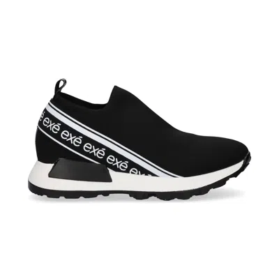 Renato Garini® Women's Comfortable Stretch Sneaker In Black In Blue
