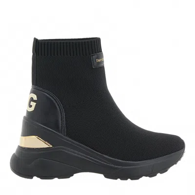 Renato Garini® Women's High Wedge Slip On Bootie In Black/gold