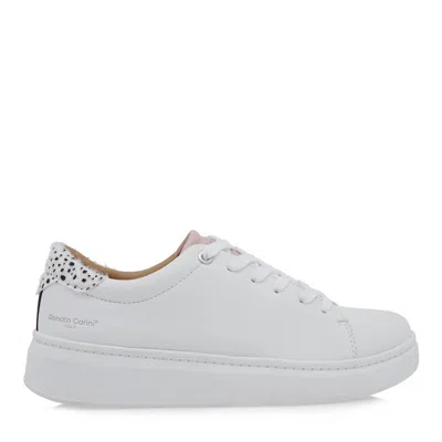 Renato Garini® Women's Platform Lace Sneaker In White