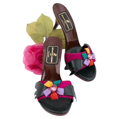 Pre-owned Renaud Pellegrino Pony Skin Pumps In Black