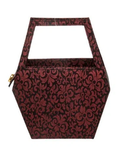 Pre-owned Renaud Pellegrino Top Handle Bag In Burgundy