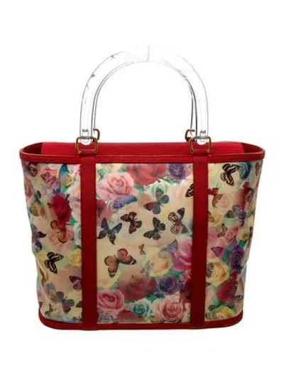 Pre-owned Renaud Pellegrino Top Handle Bag In Red