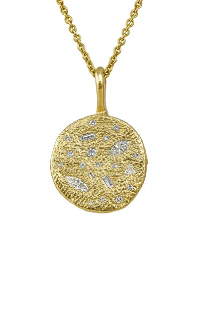 Rene Barnes Grand Hollywood 14k Yellow Gold Diamond Necklace In Gold