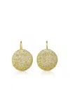 Rene Barnes Hollywood 14k Yellow Gold Diamond Earrings