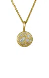 Rene Barnes Hollywood 14k Yellow Gold Diamond Necklace