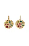 Rene Barnes Honey 14k Yellow Gold Multi-stone Earrings