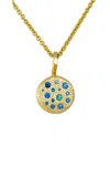 Rene Barnes Honey I 14k Yellow Gold Sapphire Necklace