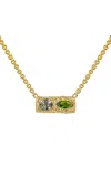 Rene Barnes Katie 14k Yellow Gold Spinel; Chrome Diopside Necklace