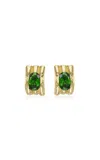 Rene Barnes Reverie V 14k Yellow Gold Chrome Earrings