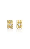 Rene Barnes Reverie Vi 14k Yellow Gold Diamond Earrings