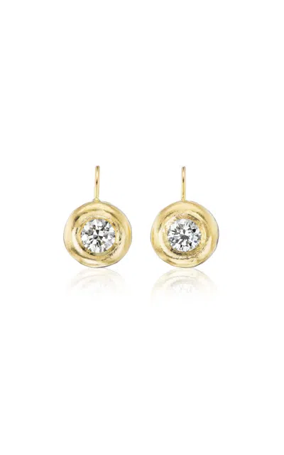 Rene Barnes The Classic 14k Yellow Gold Diamond Earrings In Gold