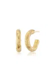 Rene Barnes The Classic 14k Yellow Gold Hoop Earrings