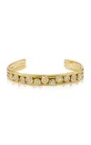 Rene Barnes The Crown 14k Yellow Gold Diamond Cuff