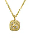 Rene Barnes The Crown 14k Yellow Gold Diamond Necklace
