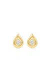 Rene Barnes The Diadem 14k Yellow Gold Diamond Earrings
