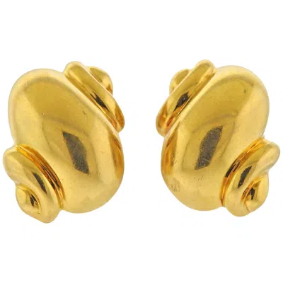 Pre-owned René Boivin Rene Boivin France Gold Earrings In Multi