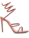 René Caovilla 100mm Cleo Sandals In Brown