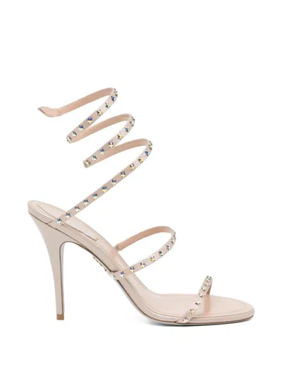 René Caovilla 100mm Cleo Sandals In Multi