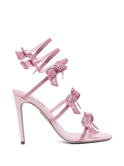 René Caovilla 100mm Crystal-embellished Sandals In Multi