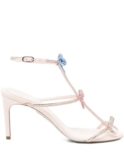 René Caovilla 105mm Caterina Sandal In Pink
