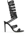 René Caovilla Chandelier Heeled Sandals 105 In Multi
