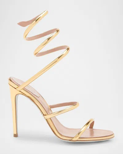 René Caovilla Heeled Sandals Rene Caovilla Woman Color Gold In Grey