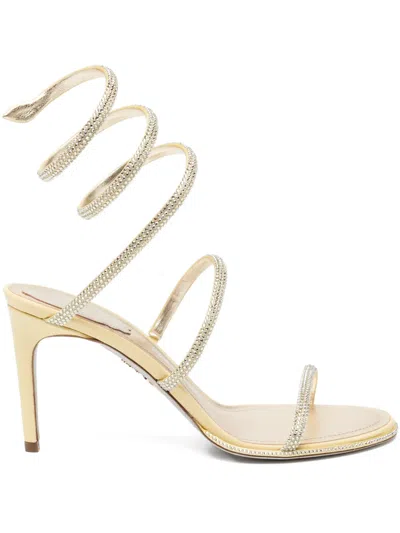 René Caovilla 105mm Cleo Sandal In Yellow