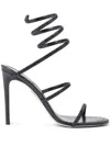René Caovilla 105mm Cleo Sandals In Black