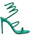 René Caovilla Cleo Emerald Green Sandal With Crystals 105 In Green