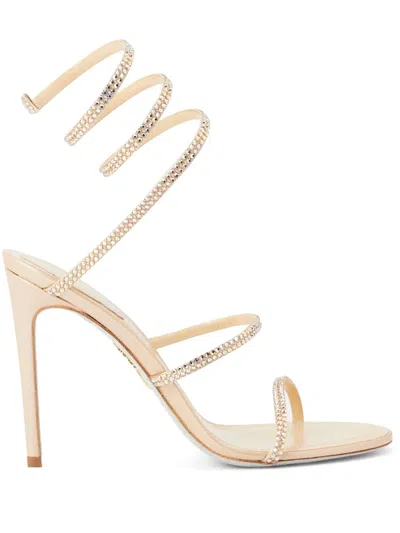 René Caovilla 105mm Cleo Sandals In Pink