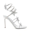 René Caovilla 105mm Cleo Sandals In White
