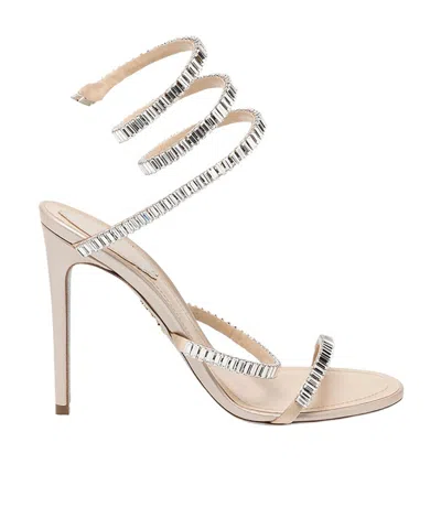 René Caovilla 105mm Cleo Spark Heeled Sandals In Multi